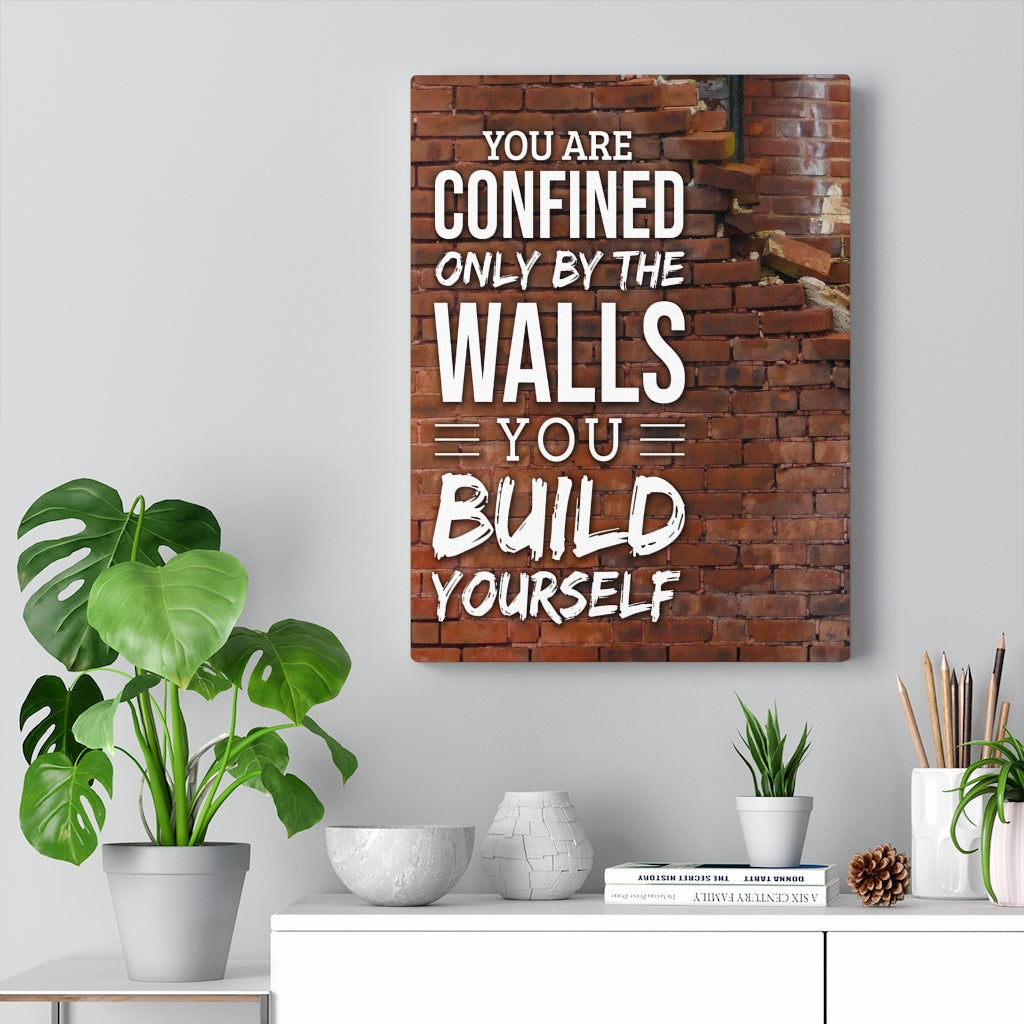 You are Confined Motivational Verse Inspirational Wall Decor for Home Office Gym Inspiring Success Quote Print Ready to Hang Wall Art - Express Your Love Gifts
