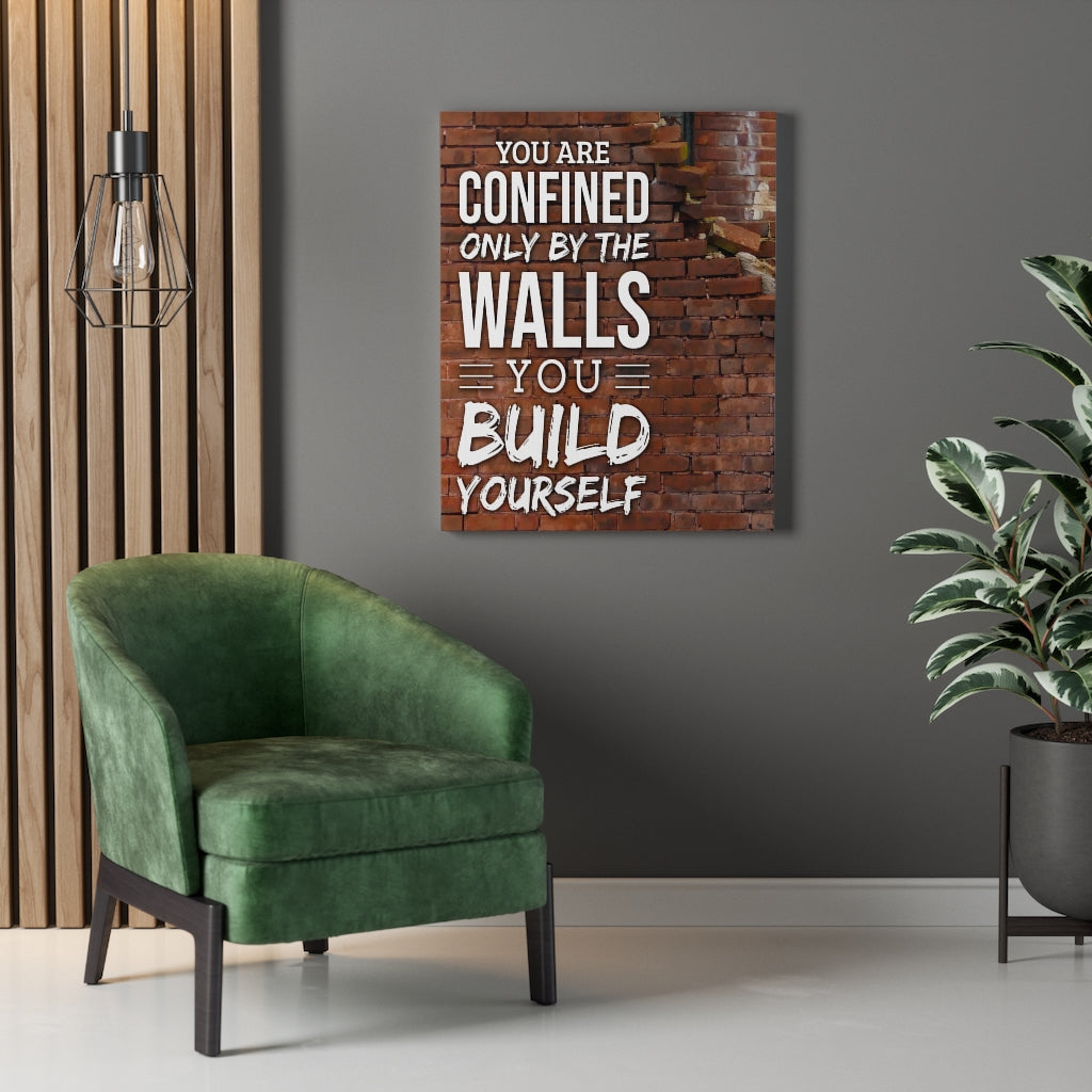 You are Confined Motivational Verse Inspirational Wall Decor for Home Office Gym Inspiring Success Quote Print Ready to Hang Wall Art - Express Your Love Gifts