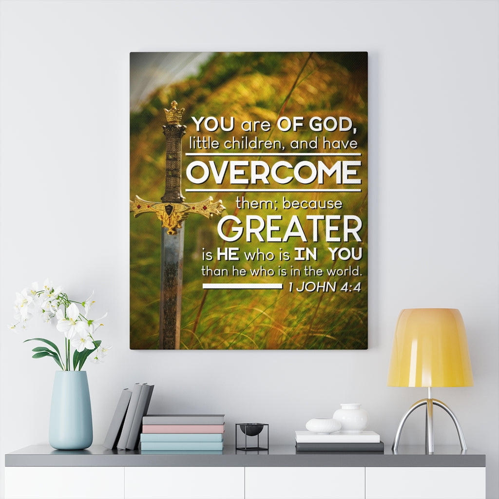 Scripture Walls You Are of God 1 John 4:4 Christian Wall Art Bible Verse Print Ready to Hang - Express Your Love Gifts