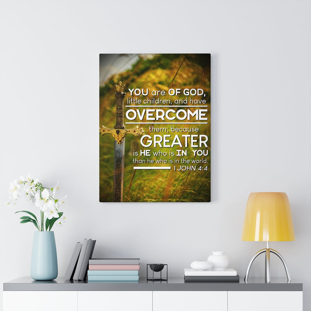Scripture Walls You Are of God 1 John 4:4 Christian Wall Art Bible Verse Print Ready to Hang - Express Your Love Gifts