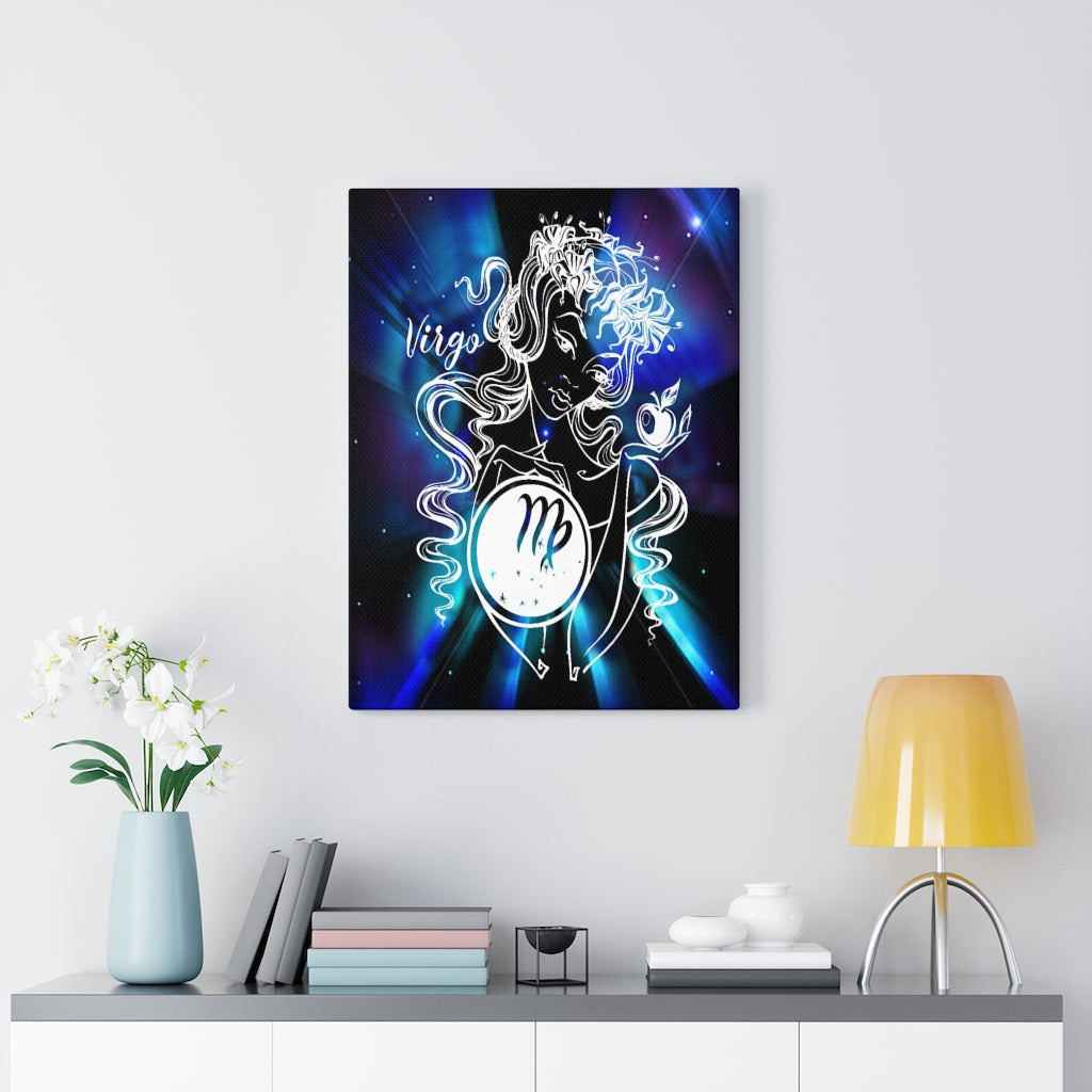 Virgo Zodiac Horoscope Sign Constellation Canvas Print Astrology Home Decor Ready to Hang Artwork - Express Your Love Gifts