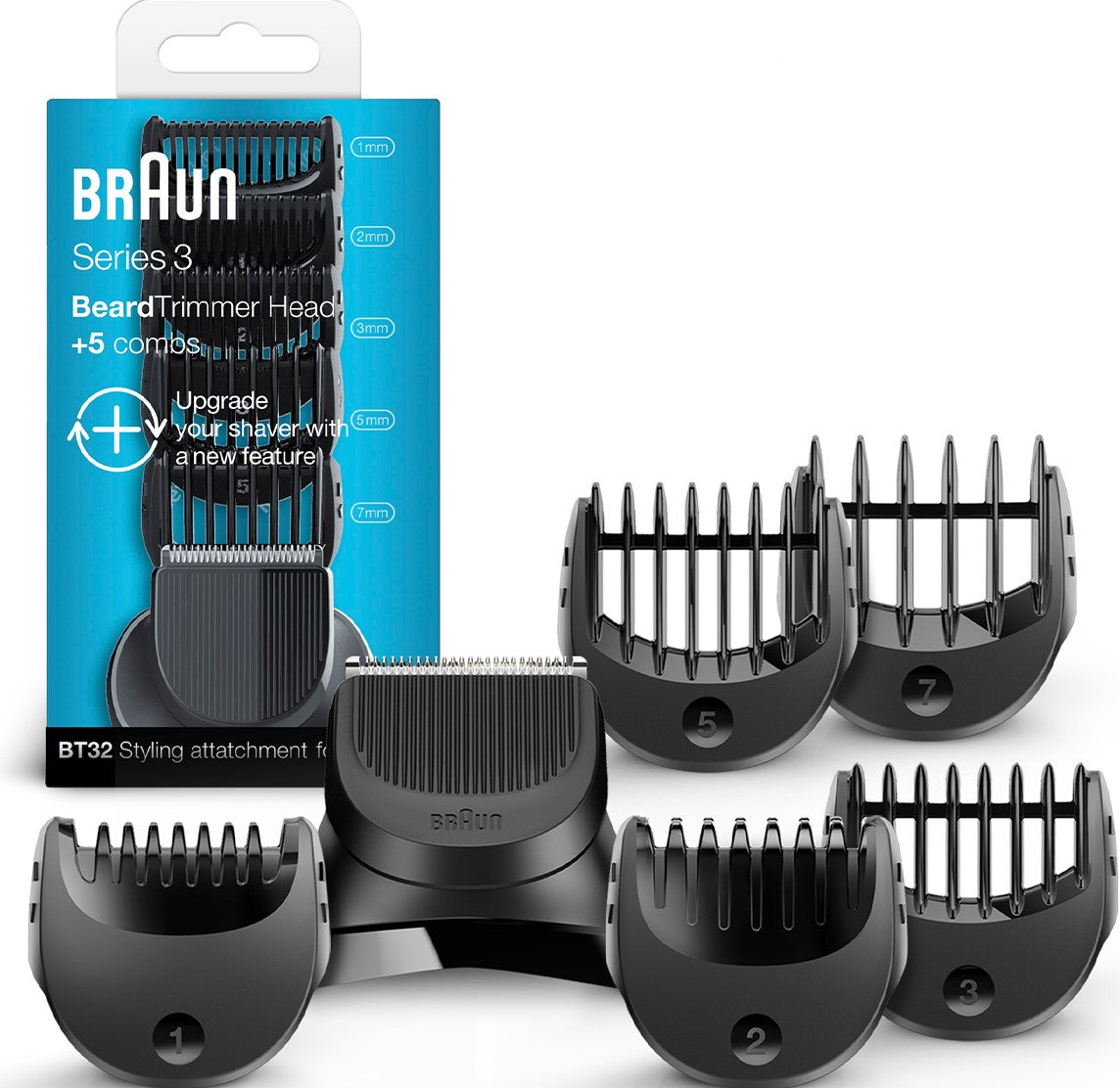 Braun BT32 Beard Trimmer Head + 5 Combs-Express Your Love Gifts