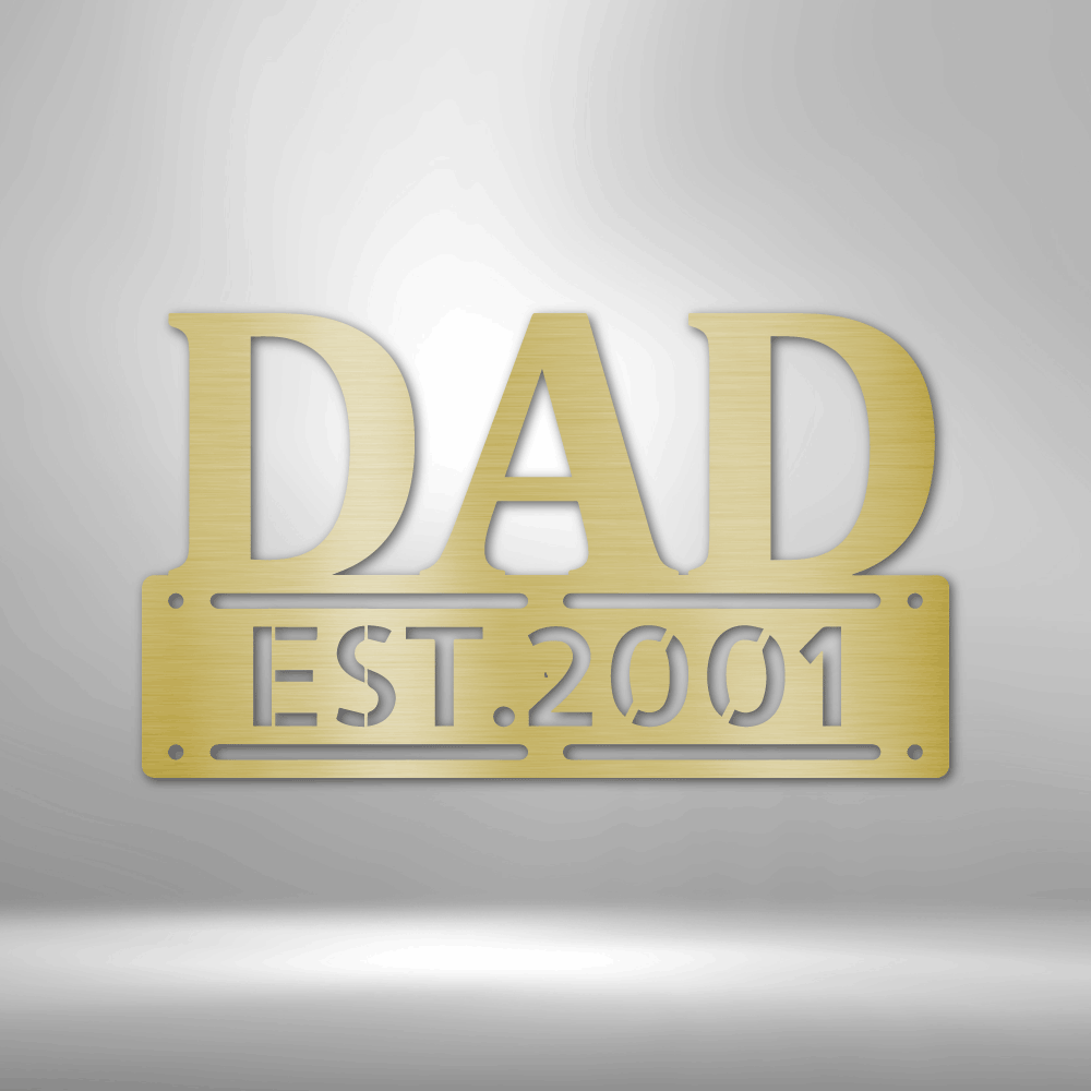 Personalized Father&#39;s Day Steel Sign Steel Art Wall Metal Decor-Express Your Love Gifts