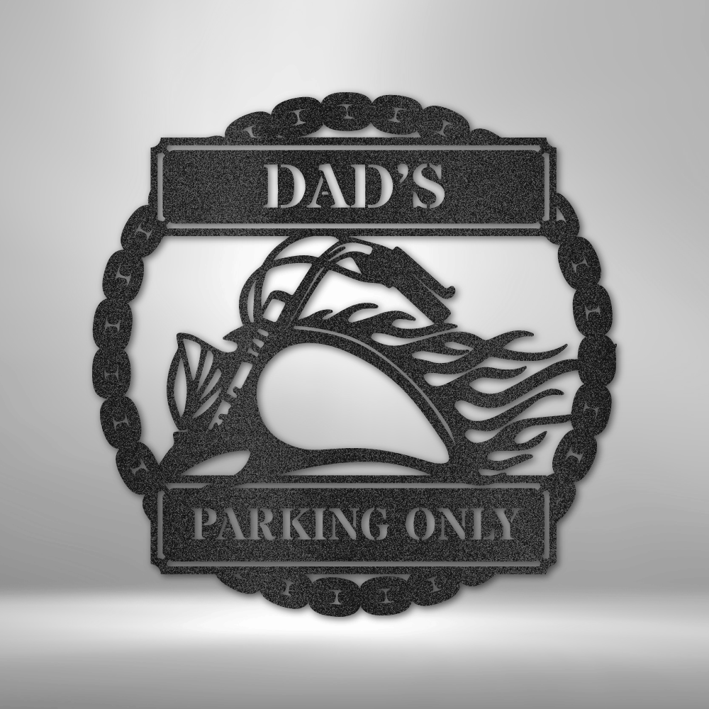 Personalized Hog Parking Plaque Steel Sign Steel Art Wall Metal Decor-Express Your Love Gifts