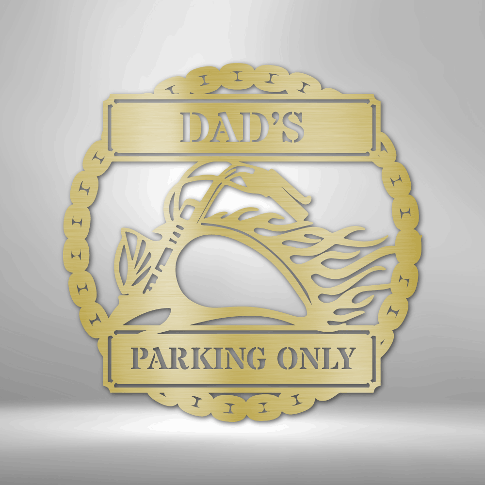 Personalized Hog Parking Plaque Steel Sign Steel Art Wall Metal Decor-Express Your Love Gifts