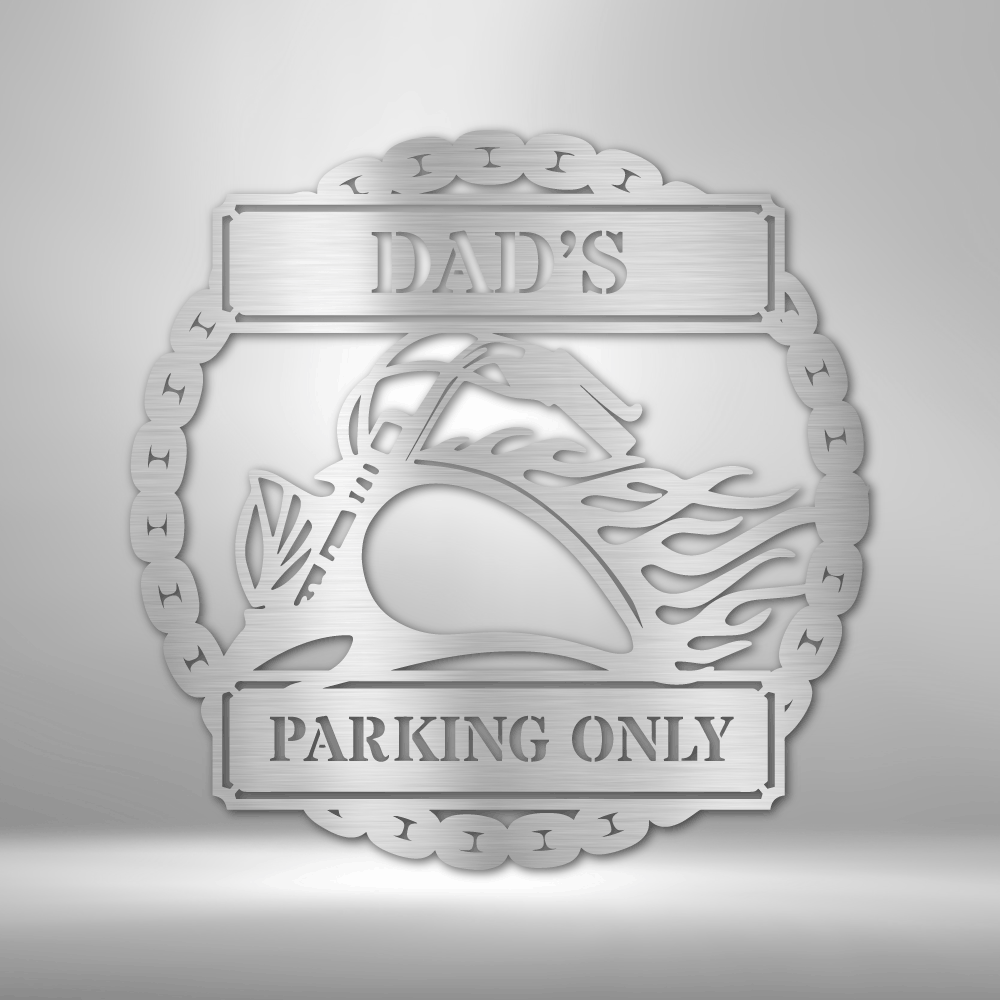 Personalized Hog Parking Plaque Steel Sign Steel Art Wall Metal Decor-Express Your Love Gifts