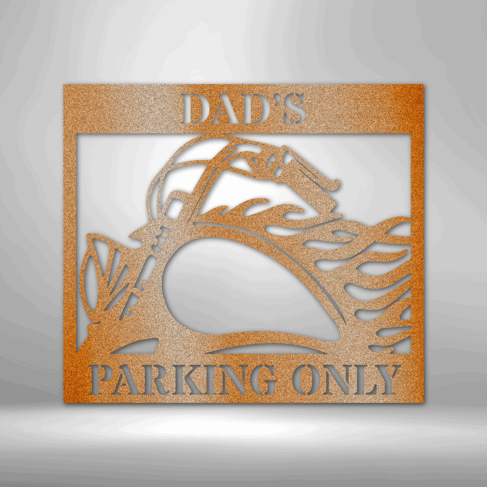 Personalized Hog Parking Steel Sign Steel Art Wall Metal Decor-Express Your Love Gifts