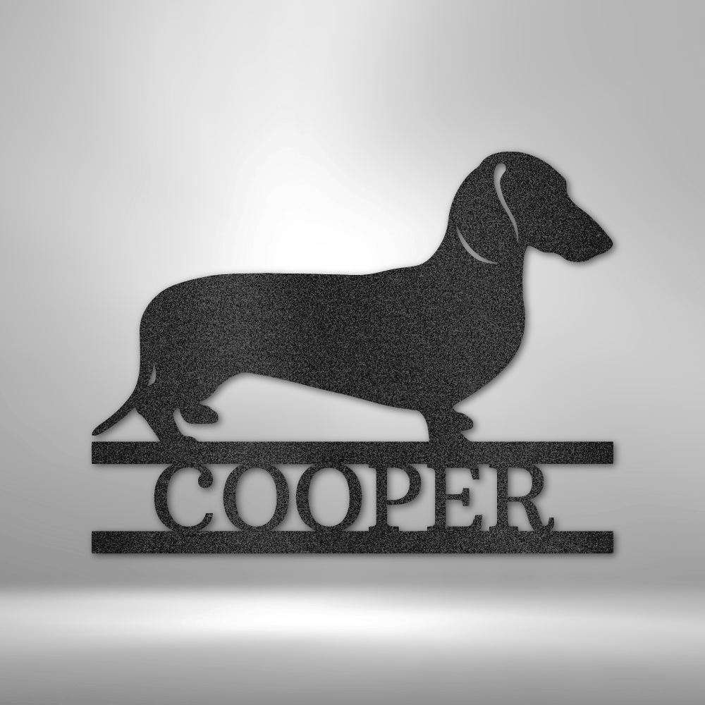 Personalized Dachshund Monogram Steel Sign Steel Art Wall Metal Decor-Express Your Love Gifts