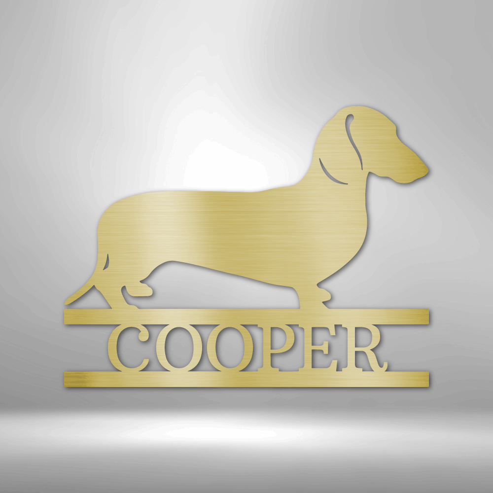 Personalized Dachshund Monogram Steel Sign Steel Art Wall Metal Decor-Express Your Love Gifts