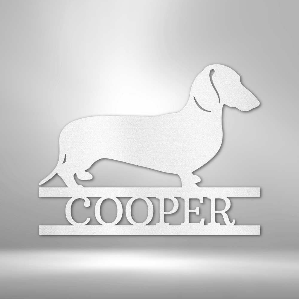 Personalized Dachshund Monogram Steel Sign Steel Art Wall Metal Decor-Express Your Love Gifts