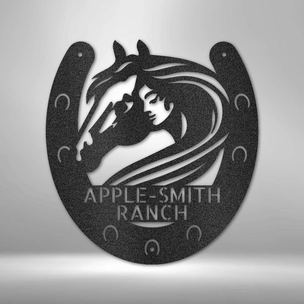 Personalized Horse Owner Monogram Steel Sign Steel Art Wall Metal Decor-Express Your Love Gifts