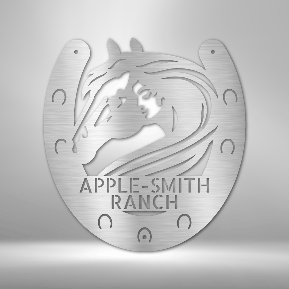 Personalized Horse Owner Monogram Steel Sign Steel Art Wall Metal Decor-Express Your Love Gifts