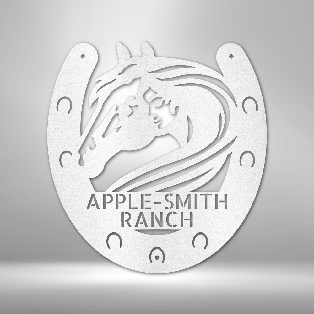 Personalized Horse Owner Monogram Steel Sign Steel Art Wall Metal Decor-Express Your Love Gifts