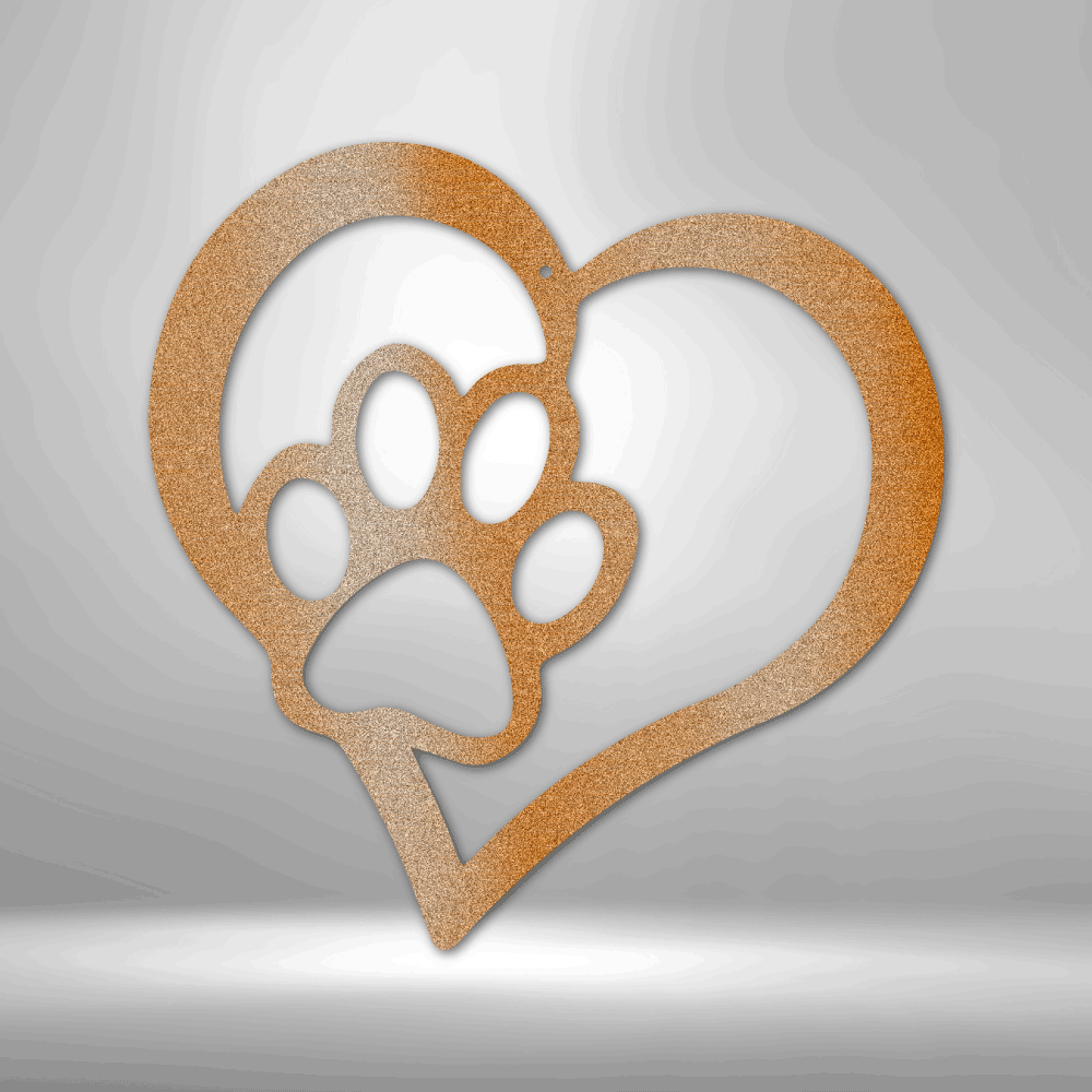 Puppy Love Steel Sign Steel Art Wall Metal Decor-Express Your Love Gifts