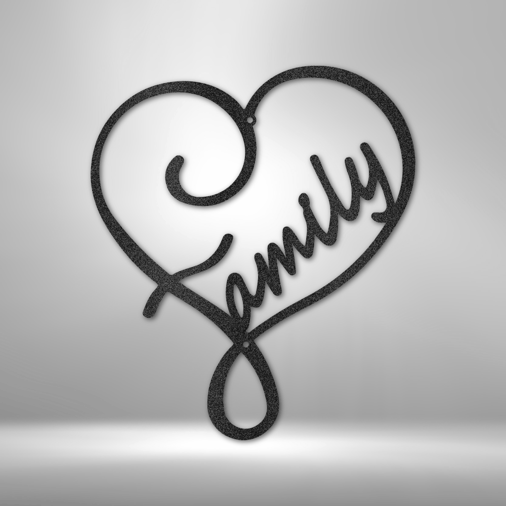 Family Love Steel Sign Steel Art Wall Metal Decor-Express Your Love Gifts