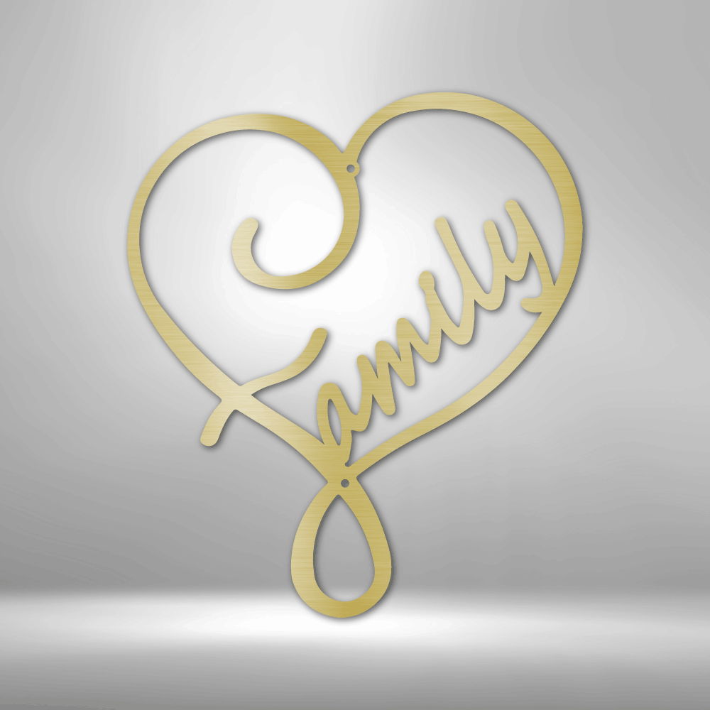 Family Love Steel Sign Steel Art Wall Metal Decor-Express Your Love Gifts