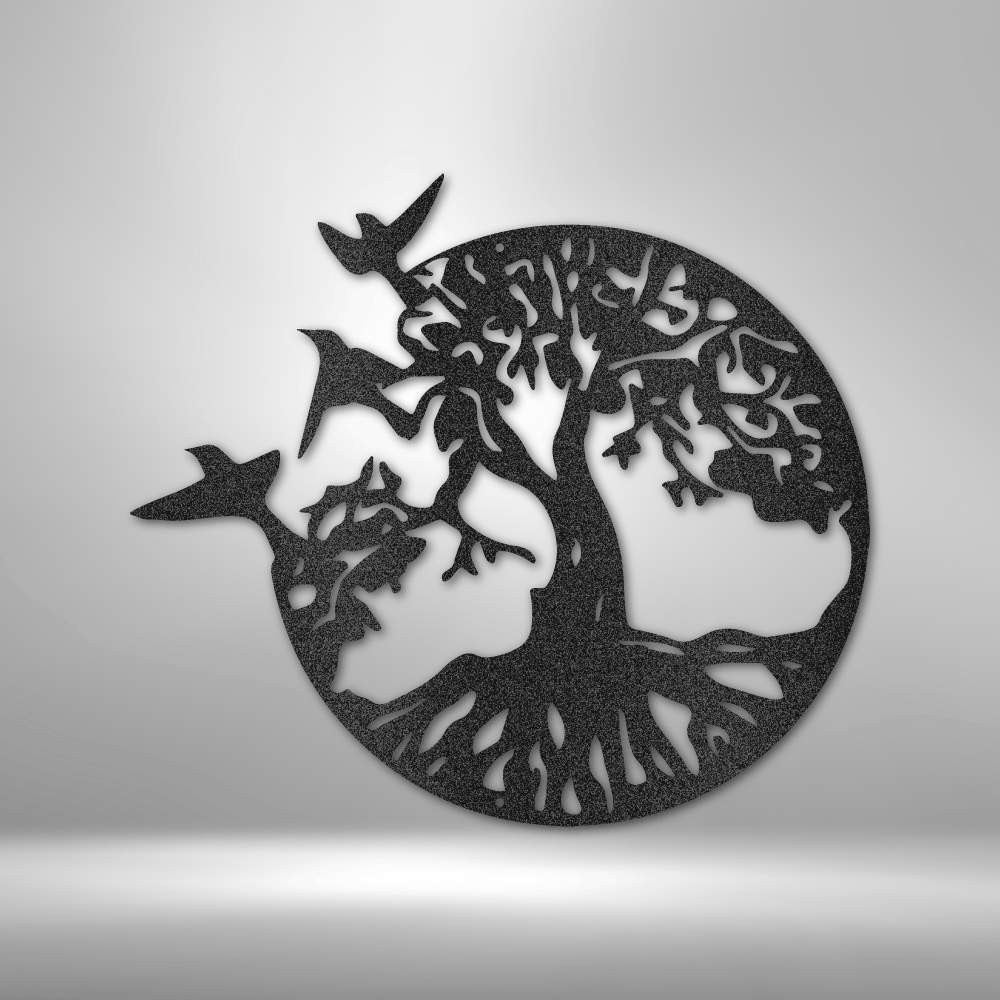 Take Flight Tree Steel Sign Steel Art Wall Metal Decor-Express Your Love Gifts