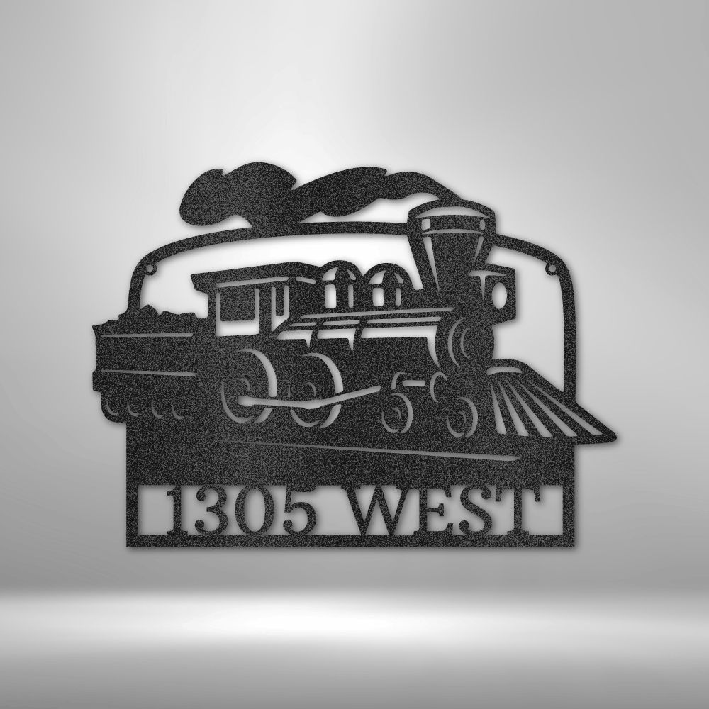 Personalized Coal Train Monogram Steel Sign Steel Art Wall Metal Decor-Express Your Love Gifts