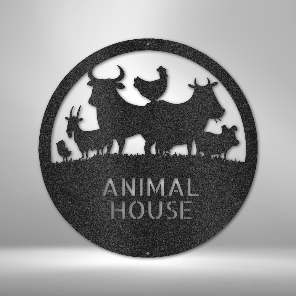 Personalized Animal House Monogram Steel Sign Steel Art Wall Metal Decor-Express Your Love Gifts
