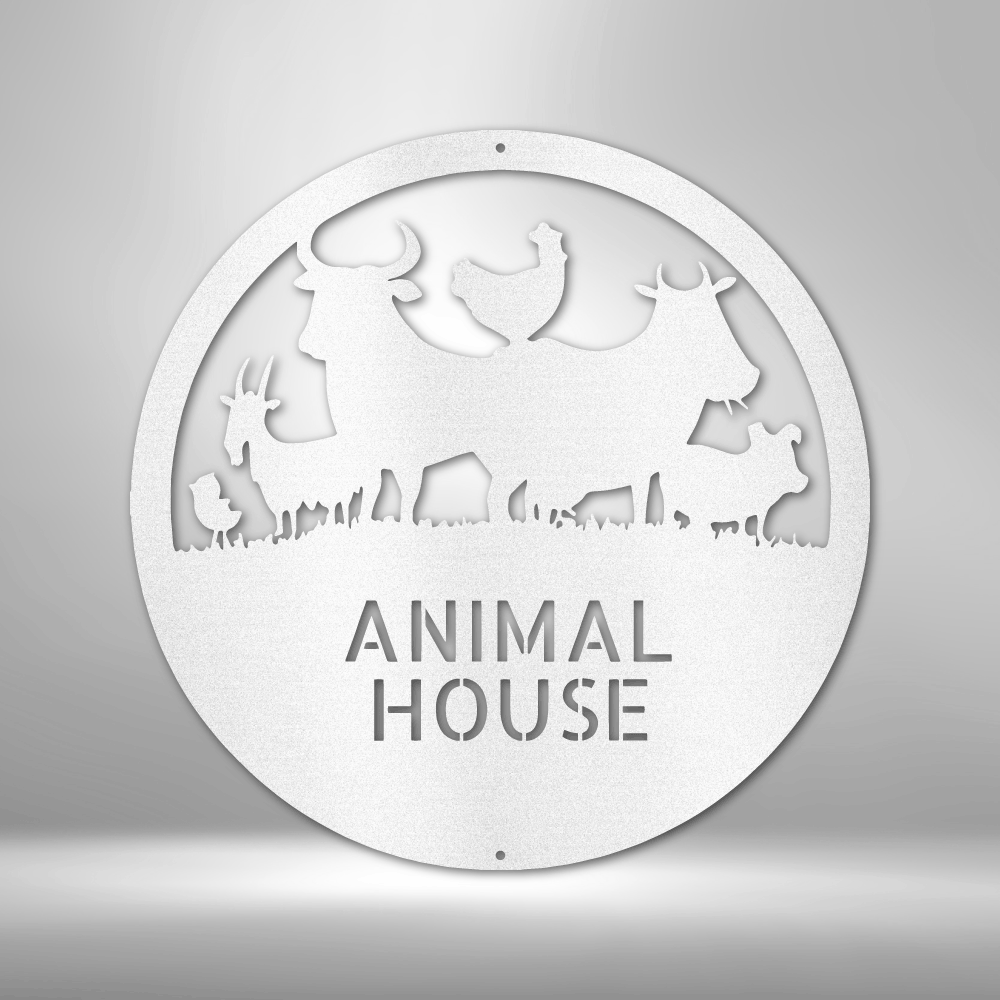 Personalized Animal House Monogram Steel Sign Steel Art Wall Metal Decor-Express Your Love Gifts