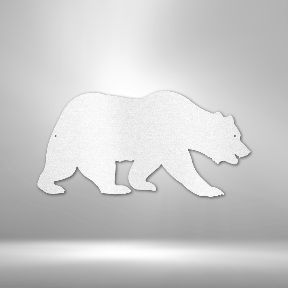 Grizzly Bear Steel Sign Steel Art Wall Metal Decor-Express Your Love Gifts