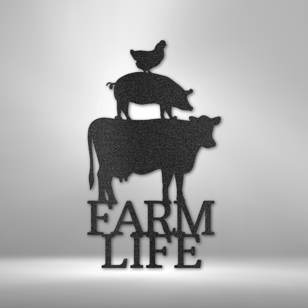 Farm Life Animals Steel Sign Steel Art Wall Metal Decor-Express Your Love Gifts