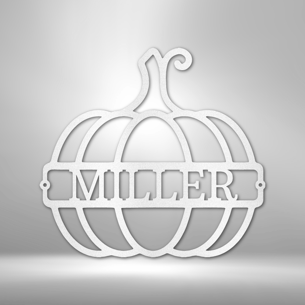 Personalized Big Pumpkin Monogram Steel Sign Steel Art Wall Metal Decor-Express Your Love Gifts