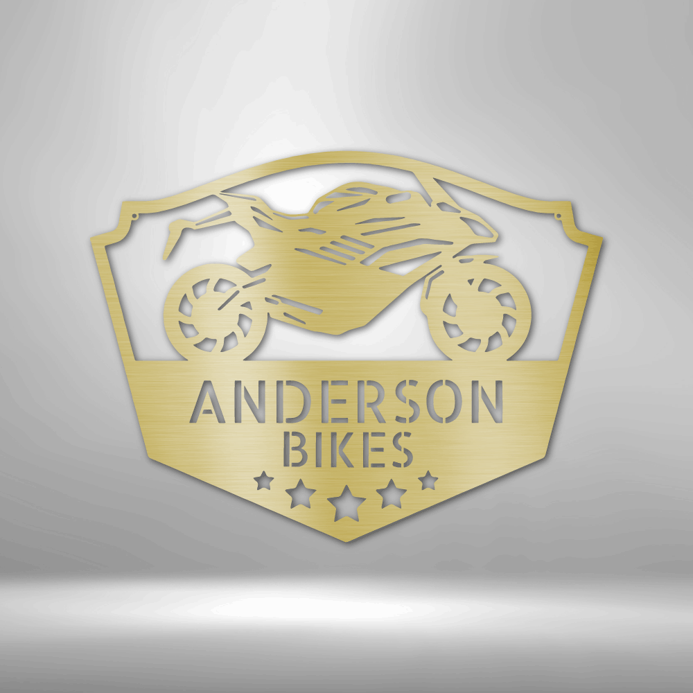 Personalized Bike Shop Monogram Steel Sign Steel Art Wall Metal Decor-Express Your Love Gifts