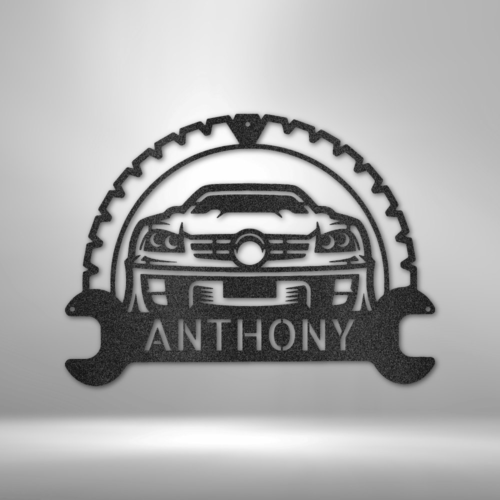 Personalized Classic Car Monogram Steel Sign Steel Art Wall Metal Decor-Express Your Love Gifts