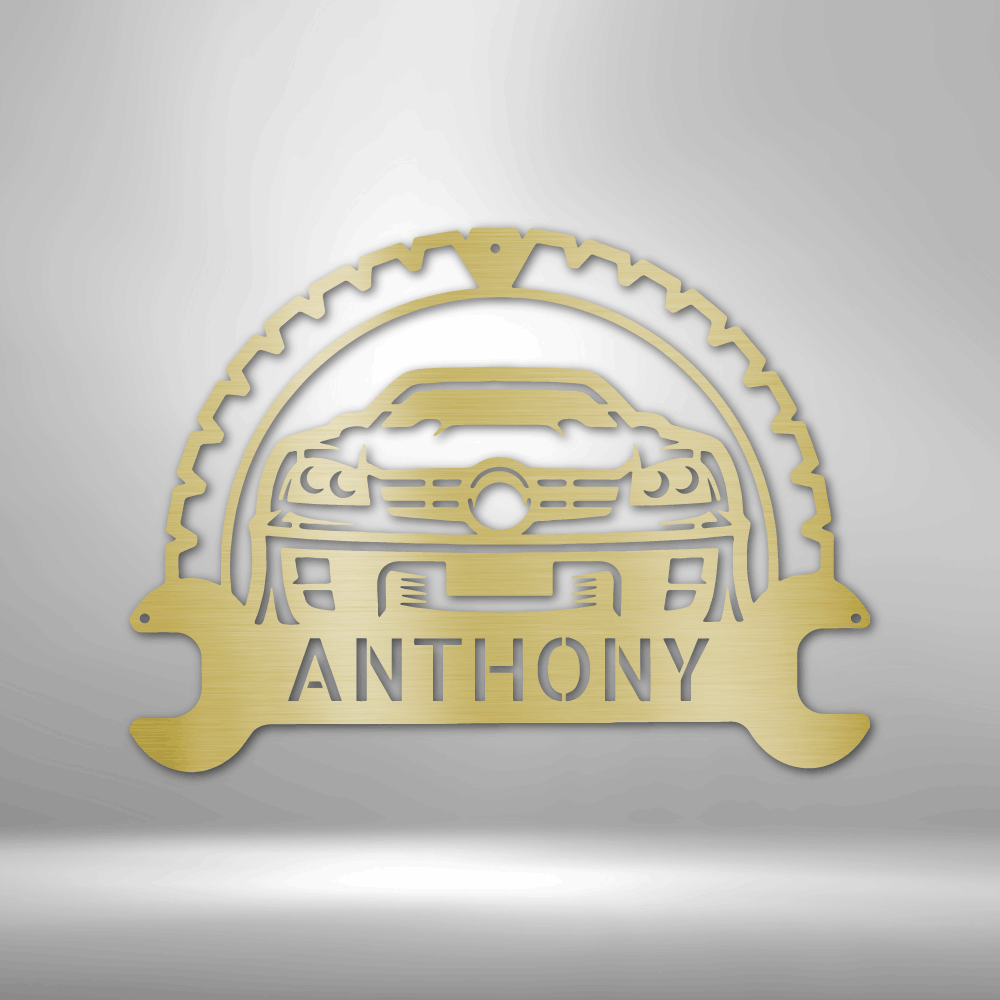 Personalized Classic Car Monogram Steel Sign Steel Art Wall Metal Decor-Express Your Love Gifts