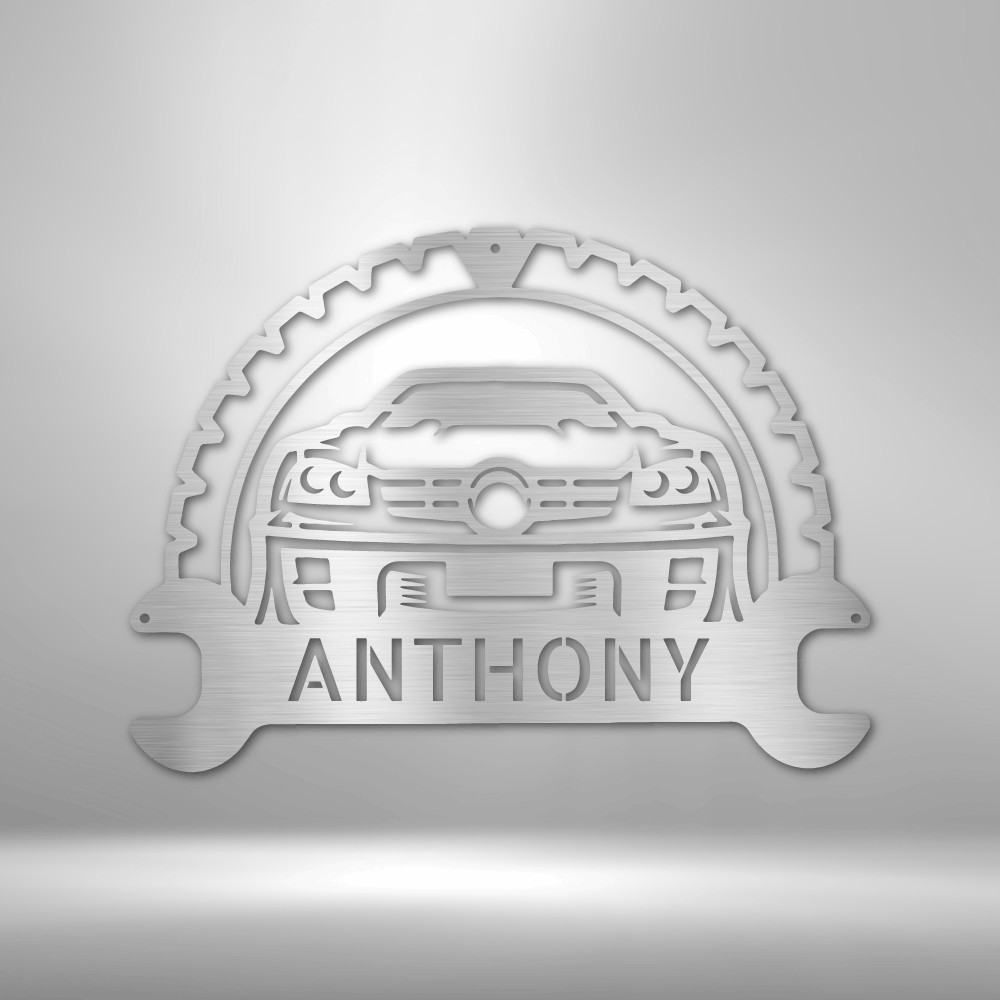 Personalized Classic Car Monogram Steel Sign Steel Art Wall Metal Decor-Express Your Love Gifts