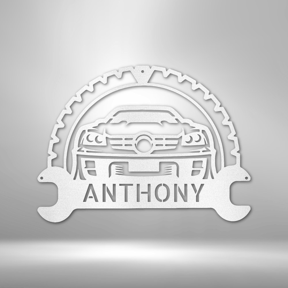 Personalized Classic Car Monogram Steel Sign Steel Art Wall Metal Decor-Express Your Love Gifts