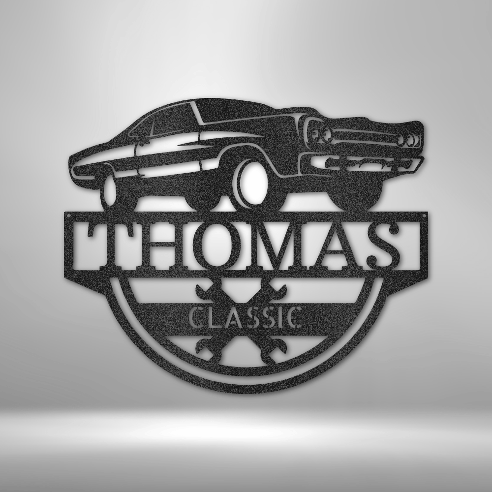 Personalized Timeless Car Monogram Steel Sign Steel Art Wall Metal Decor-Express Your Love Gifts