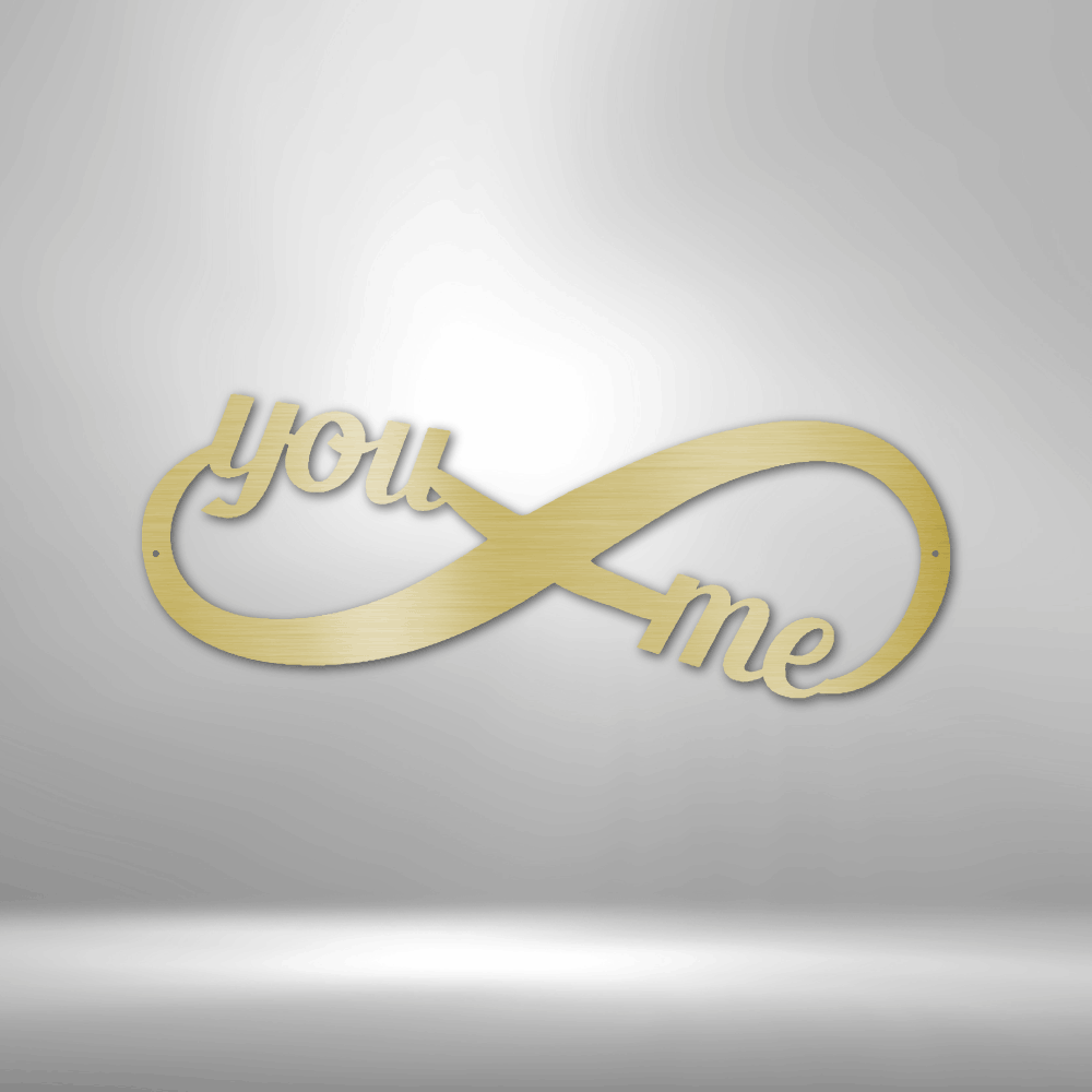 You and Me Infinity Steel Sign Steel Art Wall Metal Decor-Express Your Love Gifts