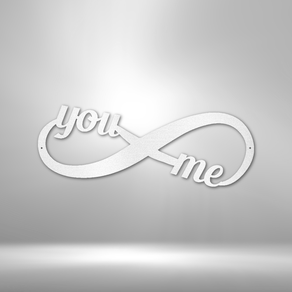 You and Me Infinity Steel Sign Steel Art Wall Metal Decor-Express Your Love Gifts