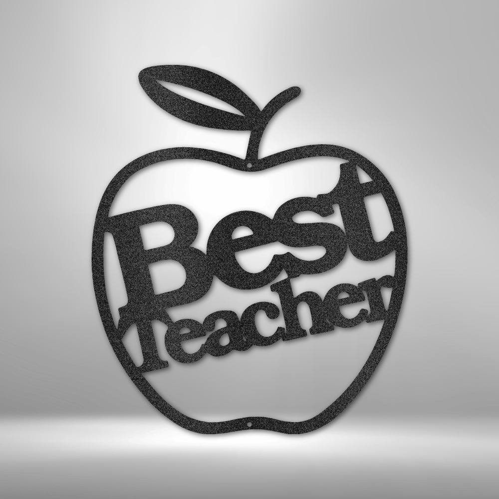 Best Teacher Steel Sign Steel Art Wall Metal Decor-Express Your Love Gifts