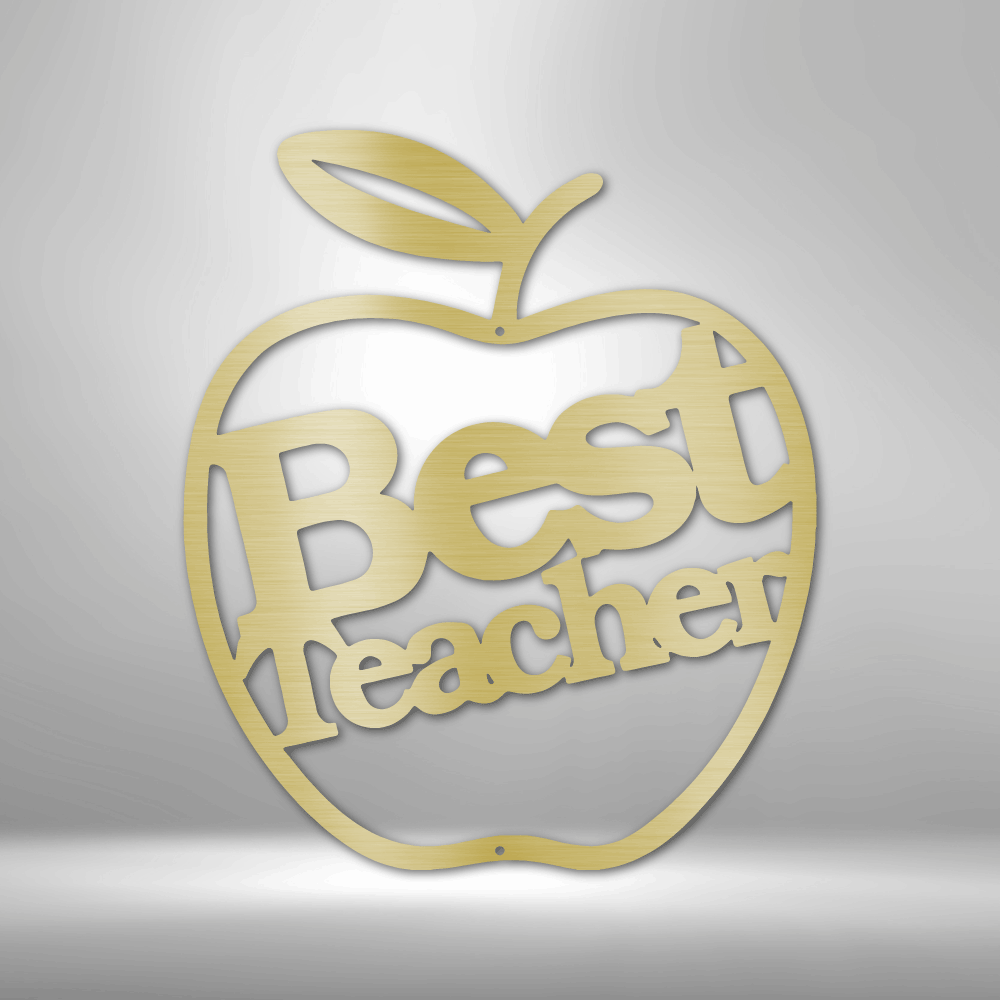 Best Teacher Steel Sign Steel Art Wall Metal Decor-Express Your Love Gifts