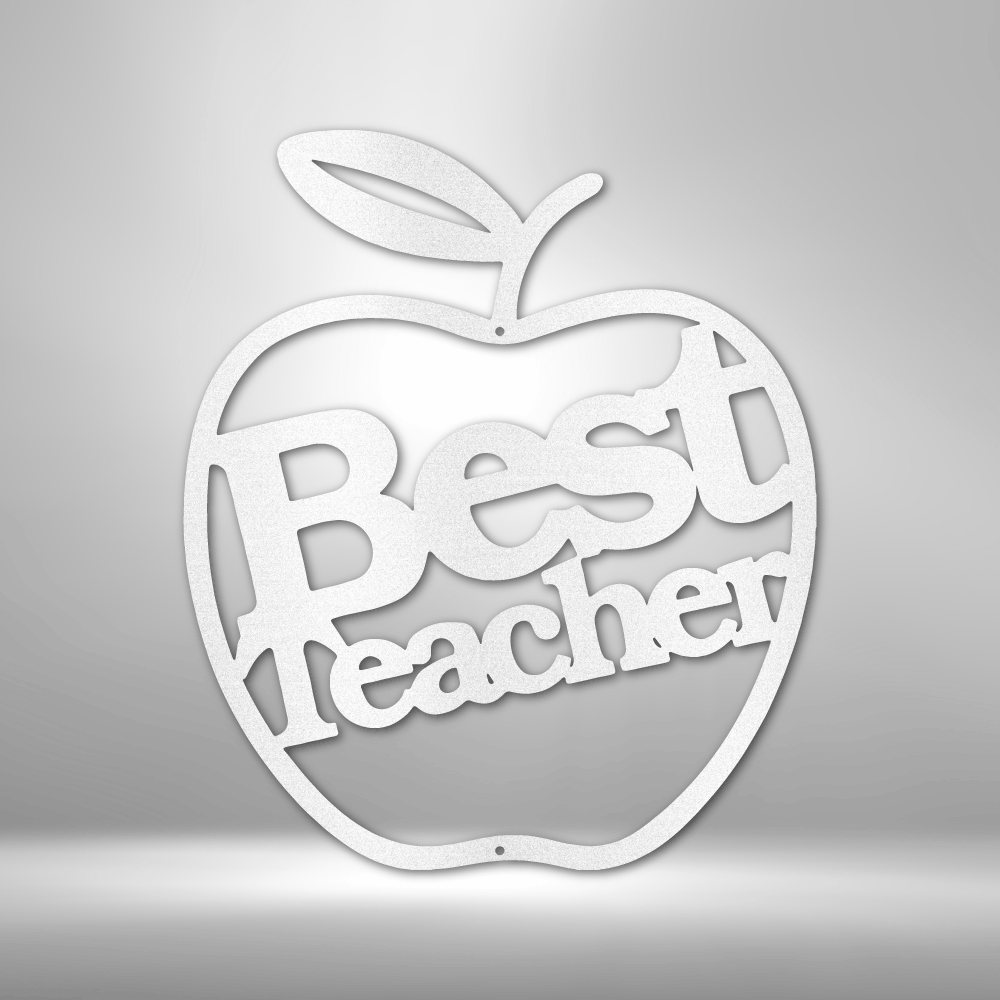 Best Teacher Steel Sign Steel Art Wall Metal Decor-Express Your Love Gifts