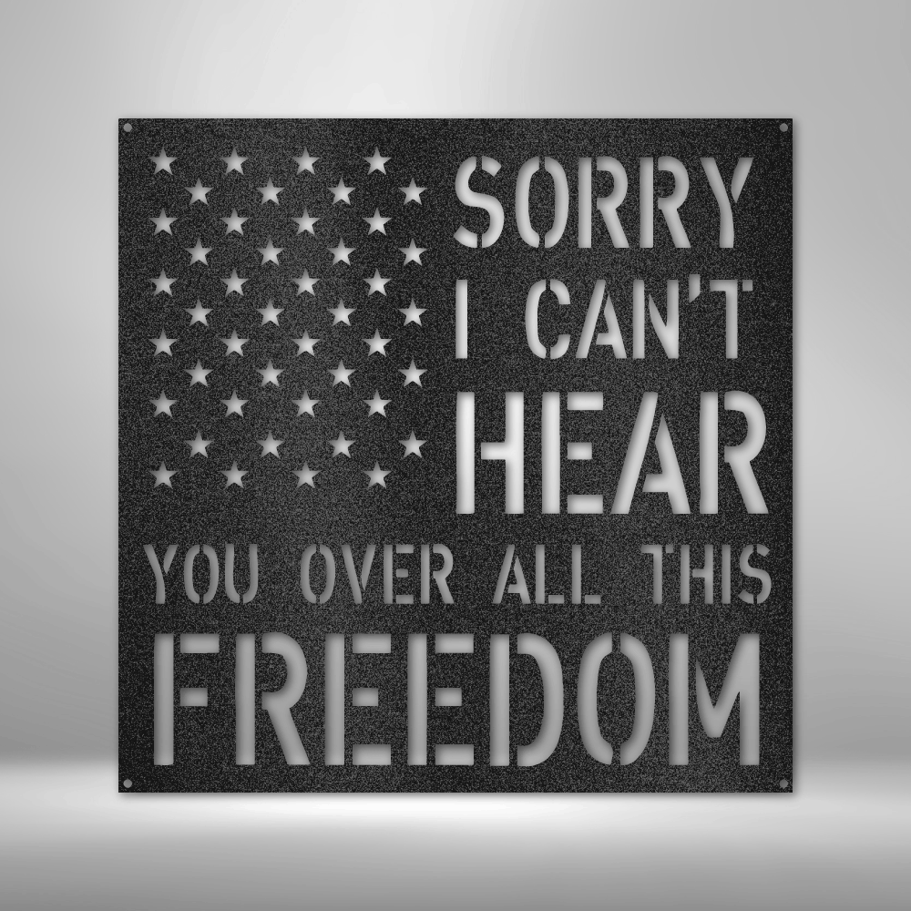 All This Freedom Metal Sign Steel Art Wall Metal Decor-Express Your Love Gifts