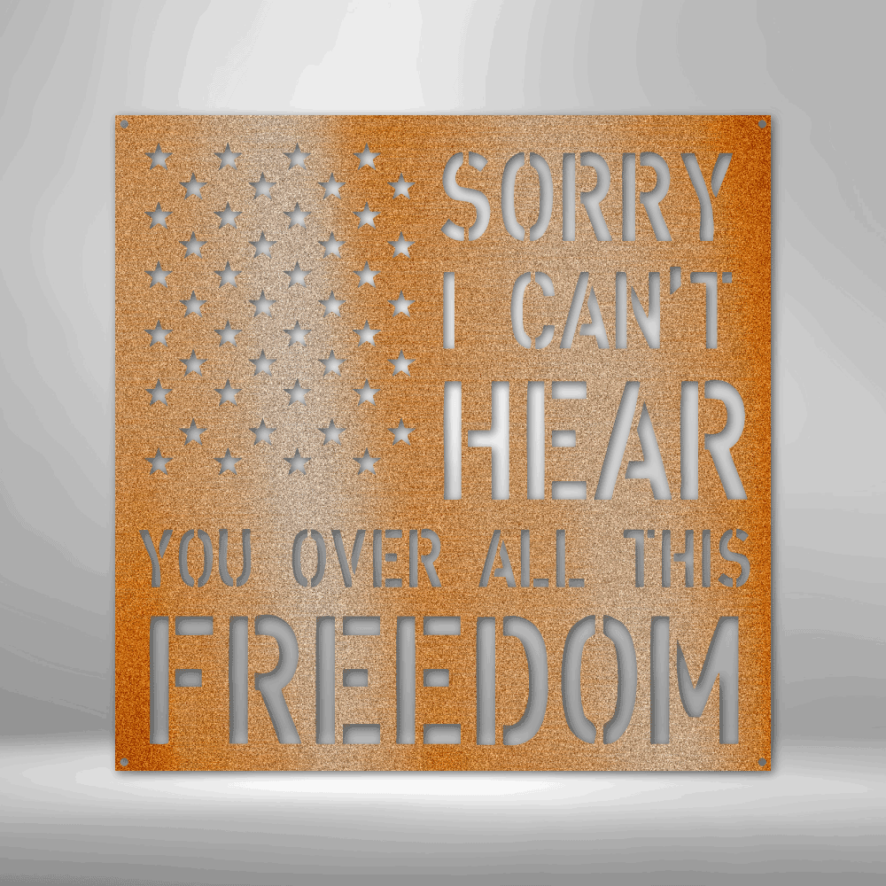 All This Freedom Metal Sign Steel Art Wall Metal Decor-Express Your Love Gifts