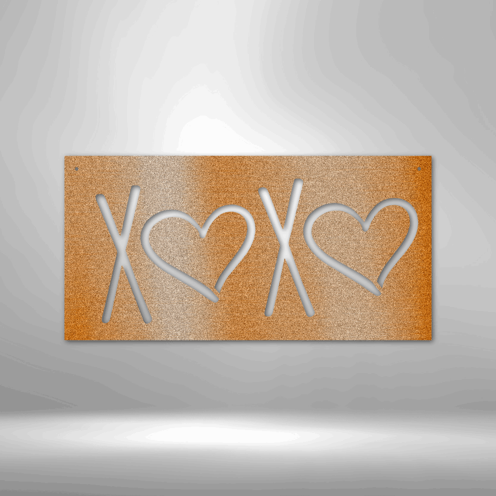 XOXO Steel Sign Steel Art Wall Metal Decor-Express Your Love Gifts