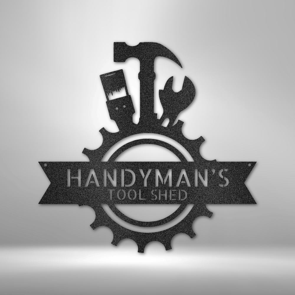 Personalized Handyman Shop Monogram Steel Sign Steel Art Wall Metal Decor-Express Your Love Gifts