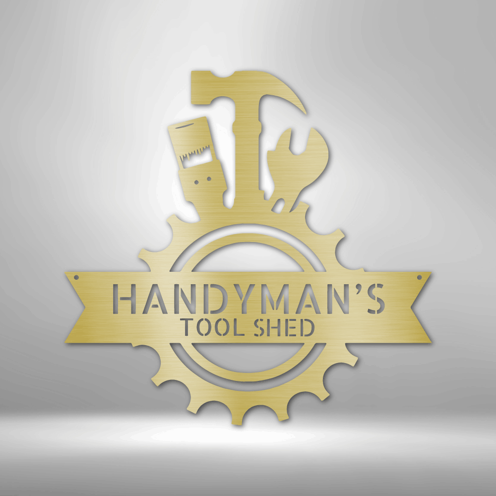 Personalized Handyman Shop Monogram Steel Sign Steel Art Wall Metal Decor-Express Your Love Gifts