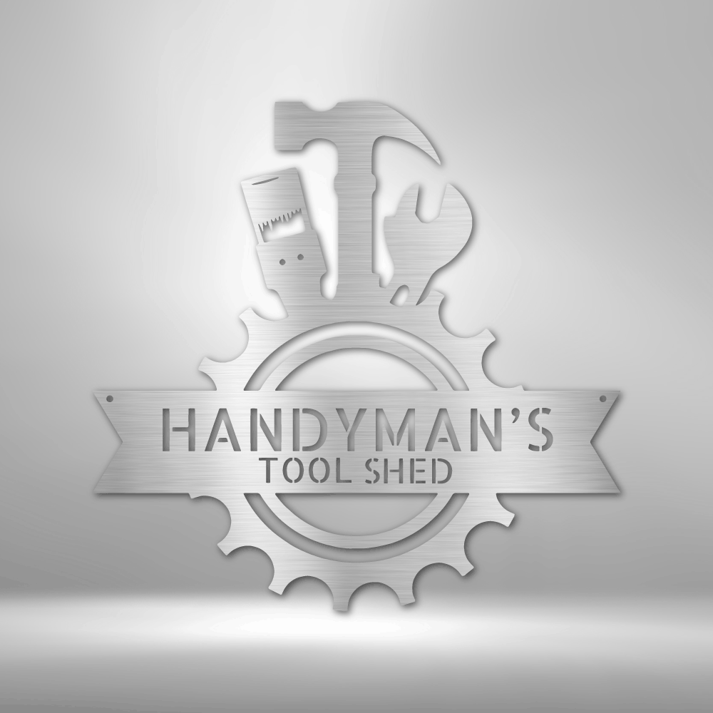 Personalized Handyman Shop Monogram Steel Sign Steel Art Wall Metal Decor-Express Your Love Gifts