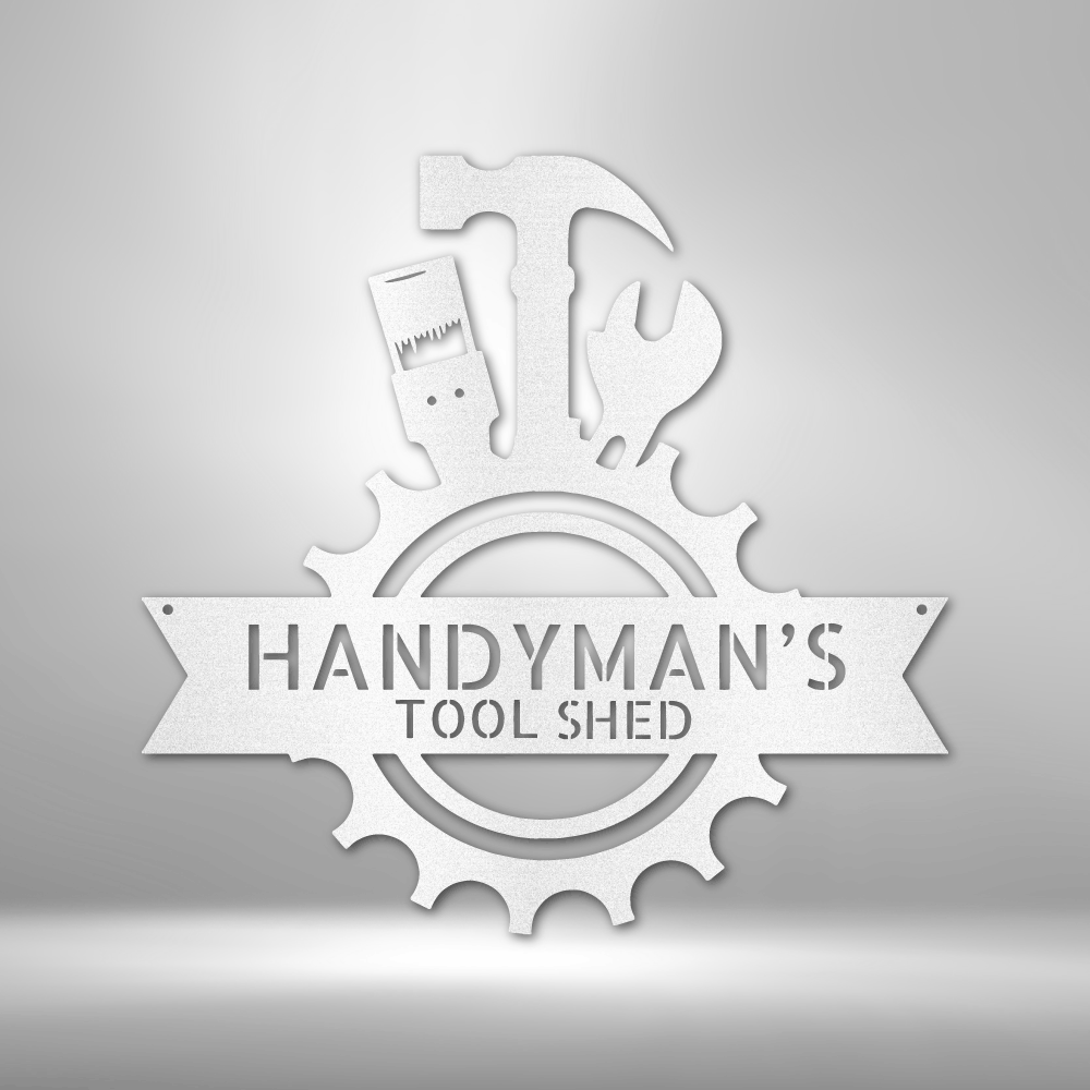 Personalized Handyman Shop Monogram Steel Sign Steel Art Wall Metal Decor-Express Your Love Gifts