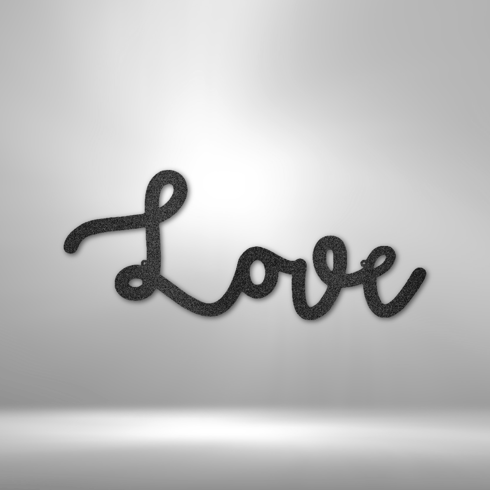 Love Script Steel Sign Steel Art Wall Metal Decor-Express Your Love Gifts