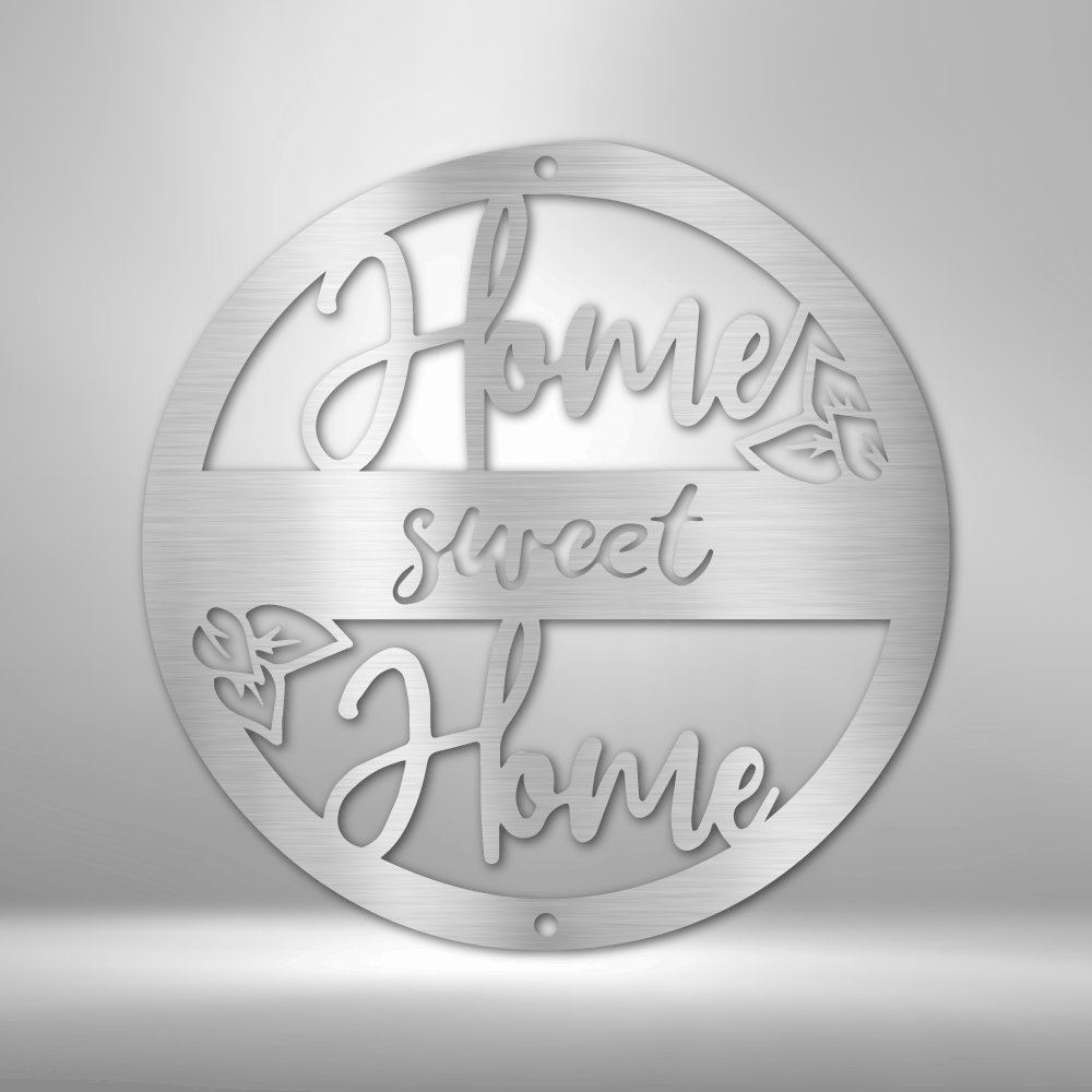 Home Sweet Home Circle Steel Sign Steel Art Wall Metal Decor-Express Your Love Gifts