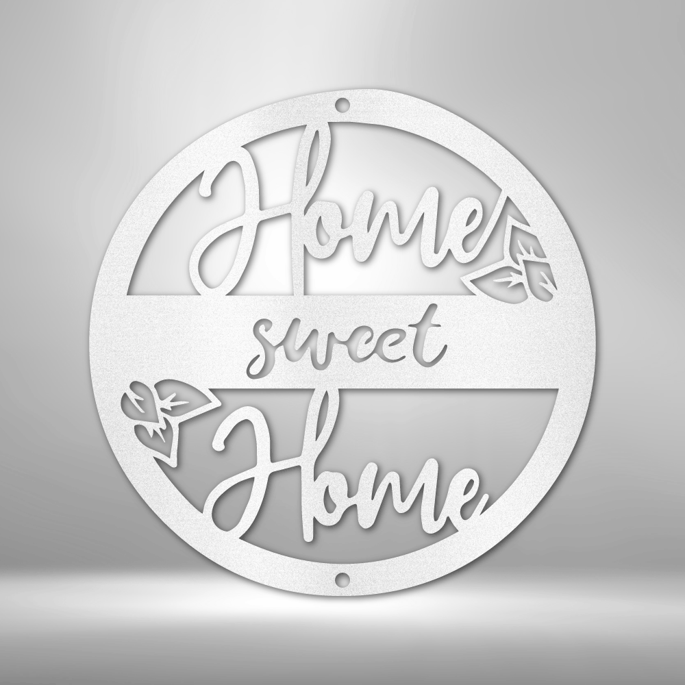 Home Sweet Home Circle Steel Sign Steel Art Wall Metal Decor-Express Your Love Gifts