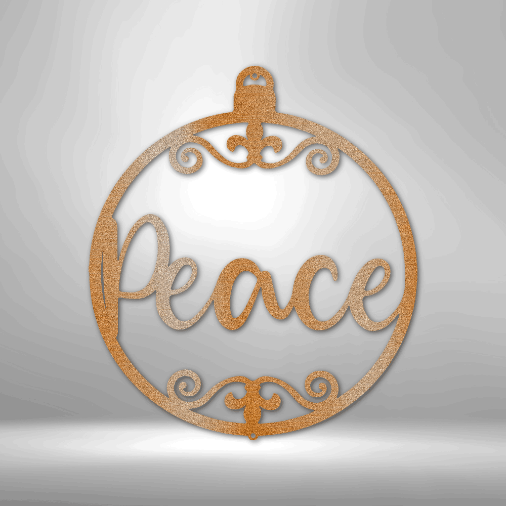 Peace Ornament Steel Sign Steel Art Wall Metal Decor-Express Your Love Gifts
