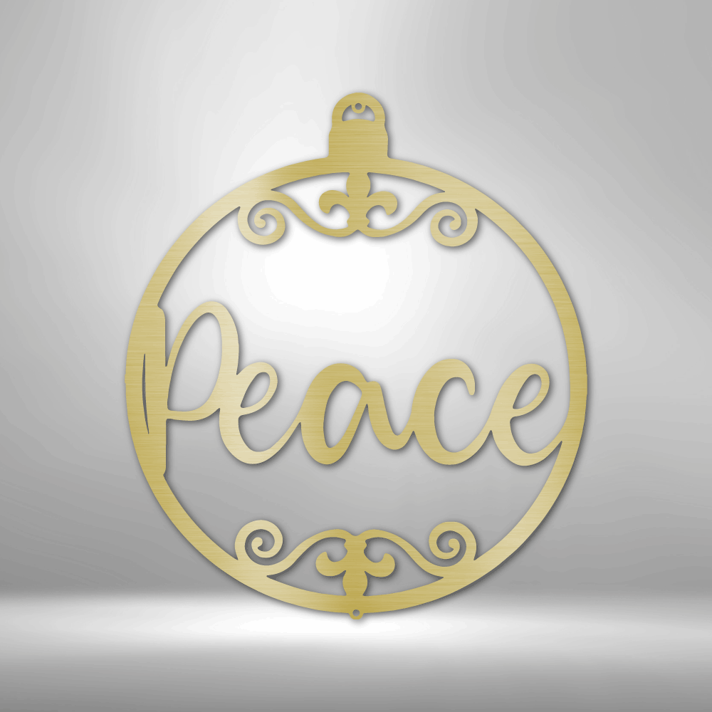 Peace Ornament Steel Sign Steel Art Wall Metal Decor-Express Your Love Gifts